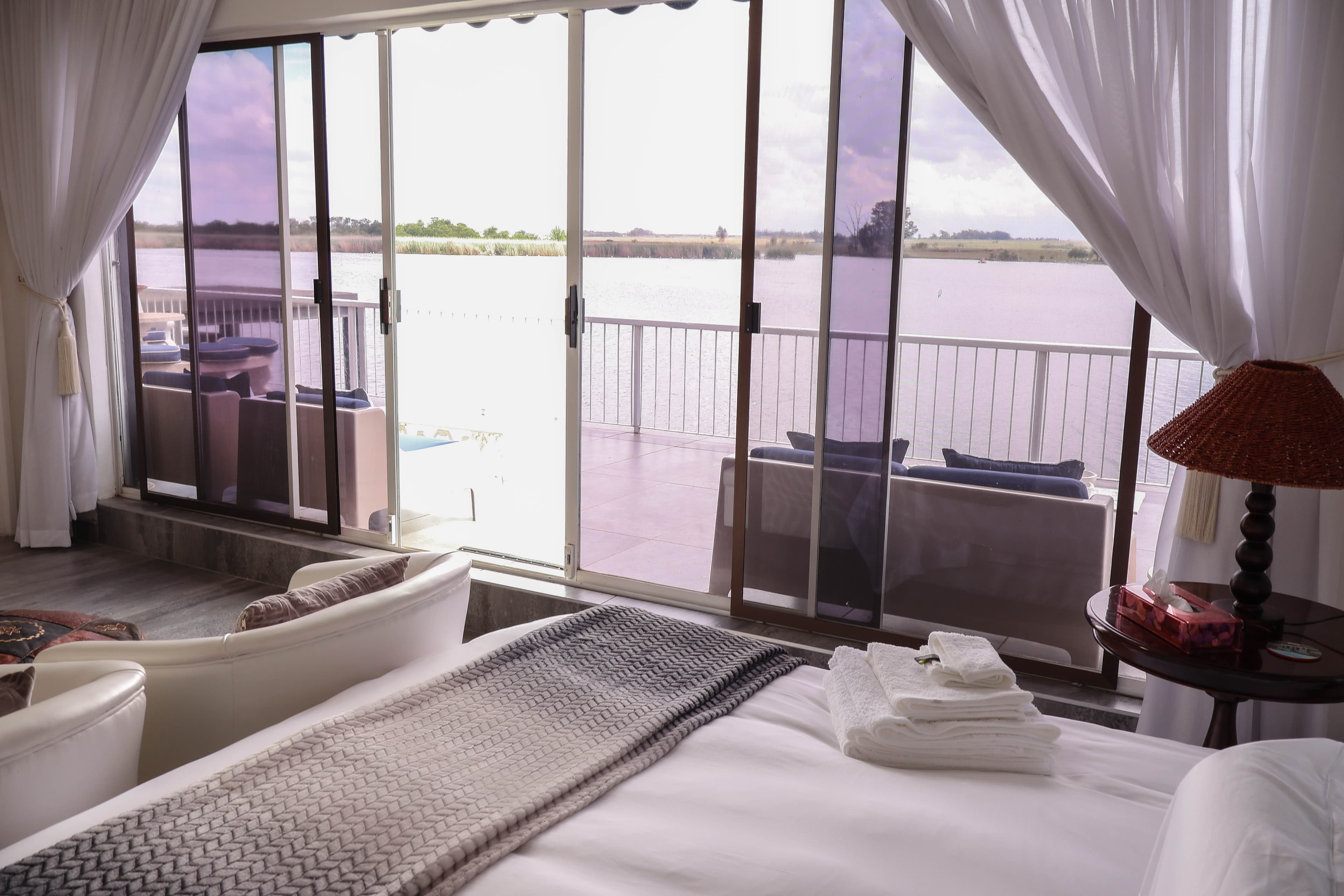 River views from the Boathouse Bungalow